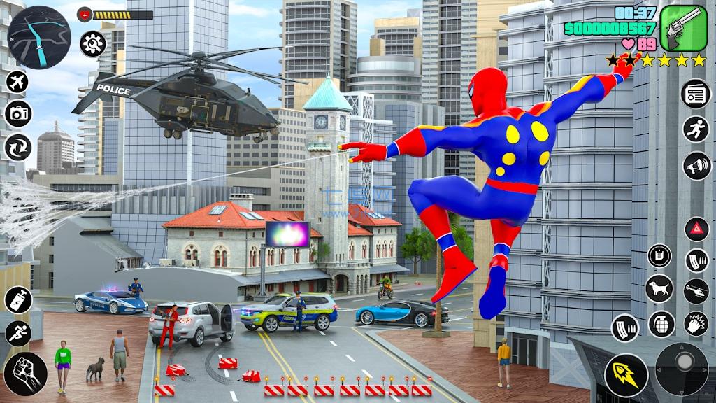 最佳超级英雄绳索冒险SpiderHeroGamesRopeHero下载