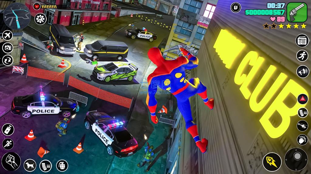 最佳超级英雄绳索冒险SpiderHeroGamesRopeHero下载