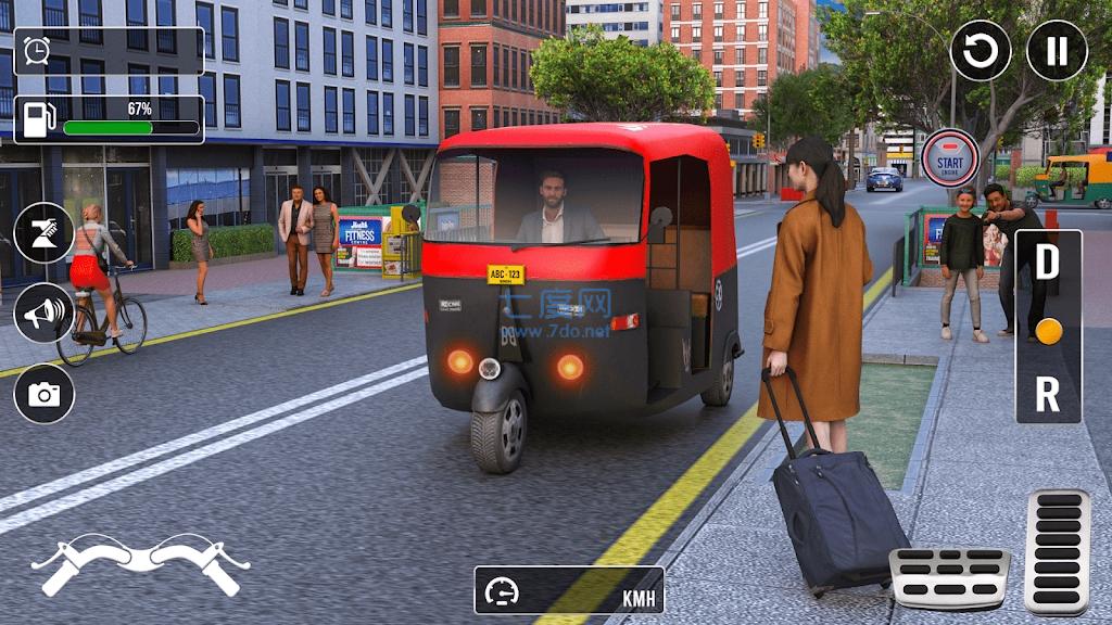 城市人力车比赛CityTukTukRickshawGame下载最新版