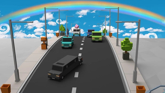 疯狂的汽车道路版