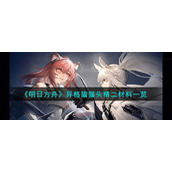《明日方舟》异格猫猫头精二材料一览
