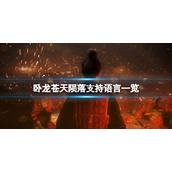 《卧龙苍天陨落》中文有吗？游戏支持语言一览