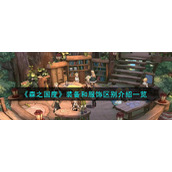 《森之国度》装备和服饰区别介绍一览