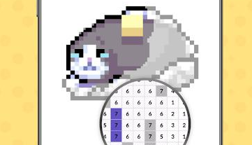 傻猫数字涂色