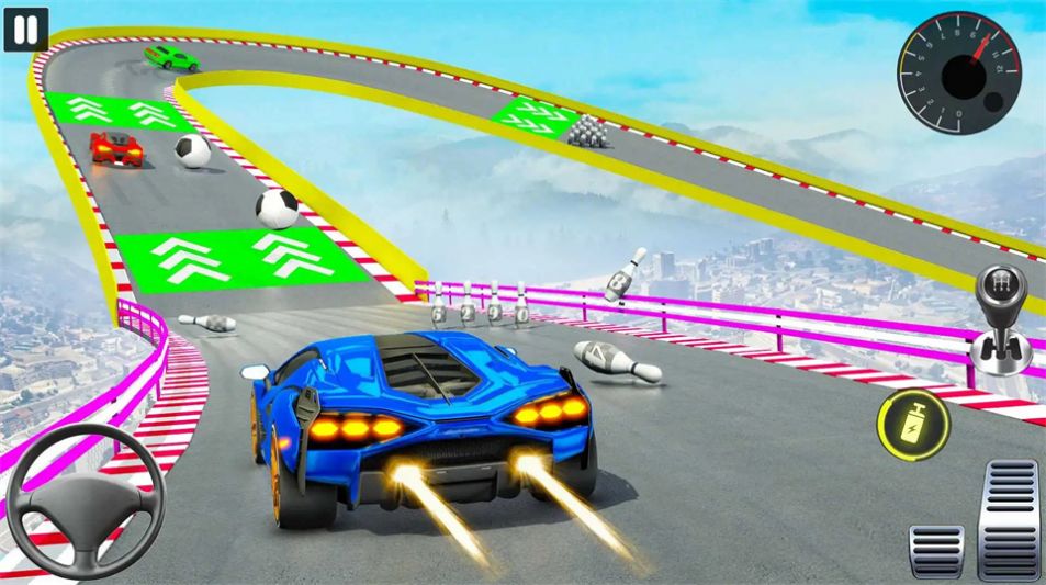 汽车特技疯狂坡道免费正版