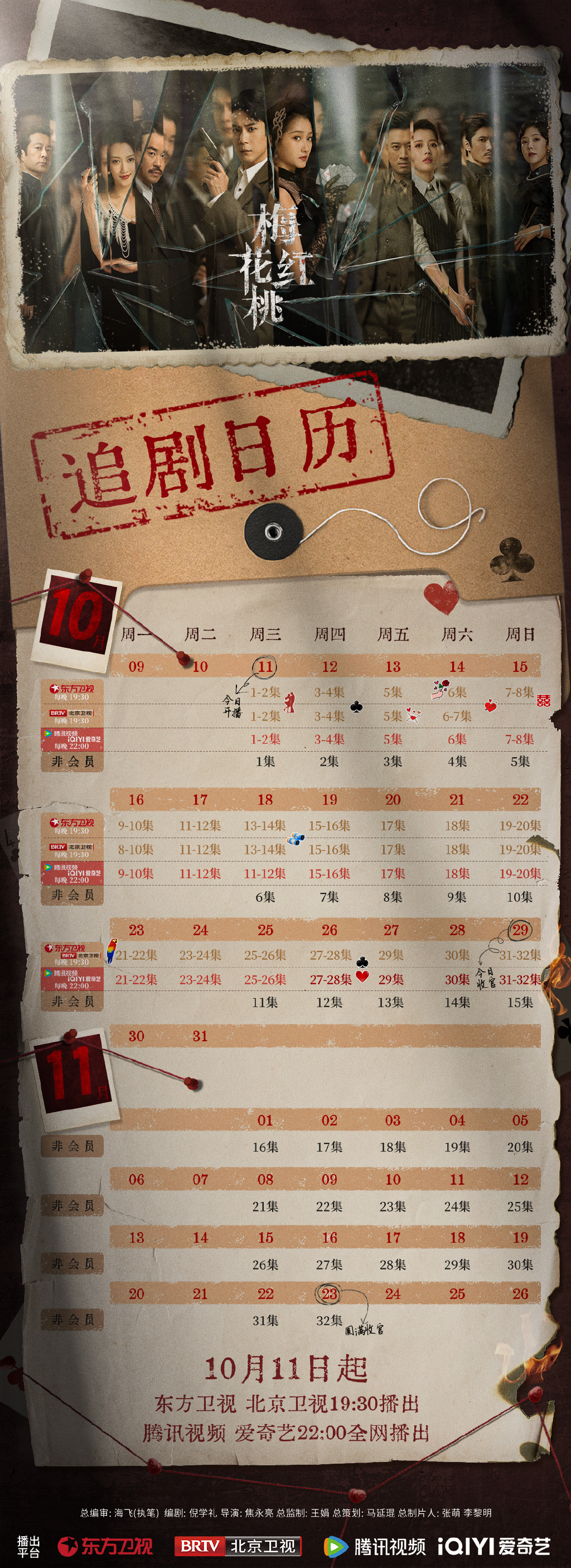 《梅花红桃》追剧日历更新