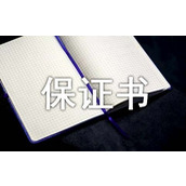 业绩保证书