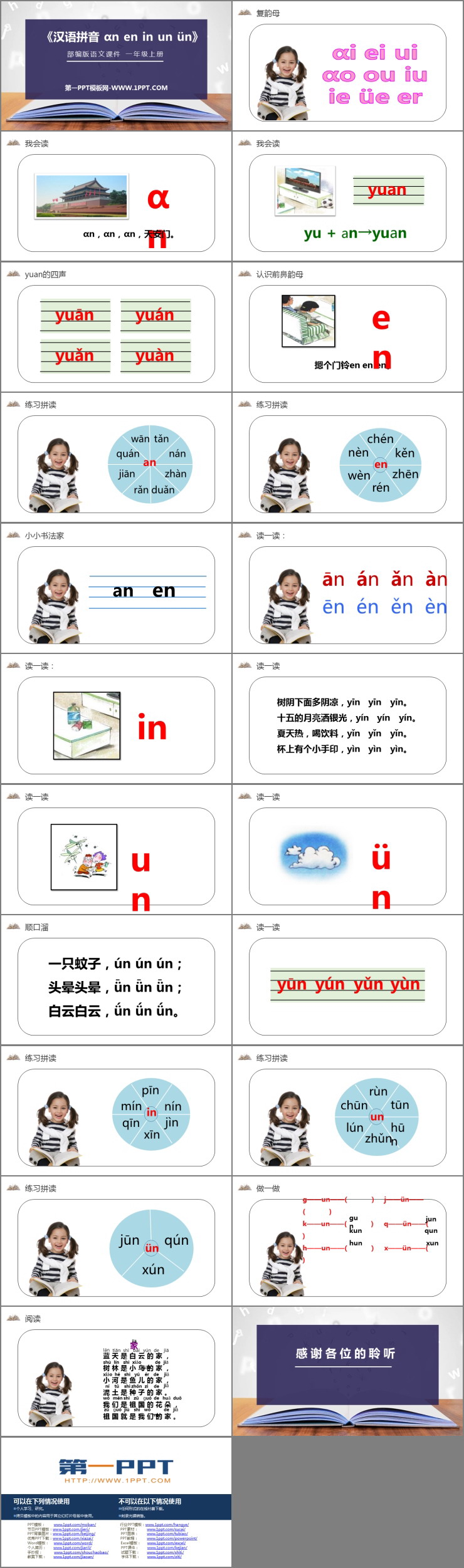 《an en in un ün》PPT免费课件