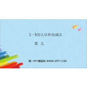 《第几》1-5的认识和加减法PPT免费下载