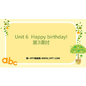 《Happy birthday!》PPT课件下载(第3课时)