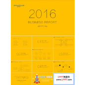 极简图形线条大气年终总结汇报ppt模板