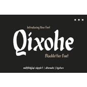 Qixohe trial字体