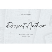 Present anthem字体