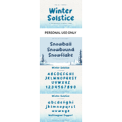 Winter solstice字体