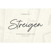Streigen字体