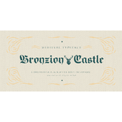 Bronzion castle字体