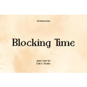 Blocking time字体