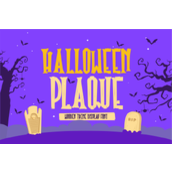 Halloween plaque字体