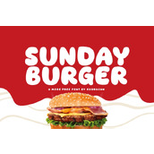 Sunday burger字体