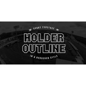 Holder outline字体