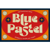 Blue pastel字体