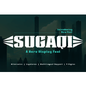 Sugaqi trial字体