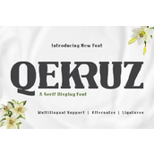 Qekruz trial字体