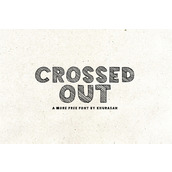Crossed out字体