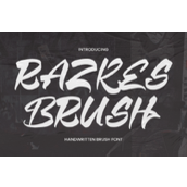 Razkes brush字体