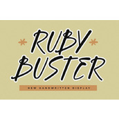 Ruby buster字体