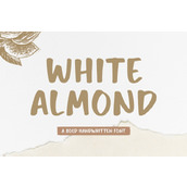 White almond字体