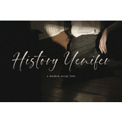 History yenifer字体