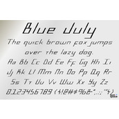 Blue july字体