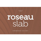 Roseau slab字体