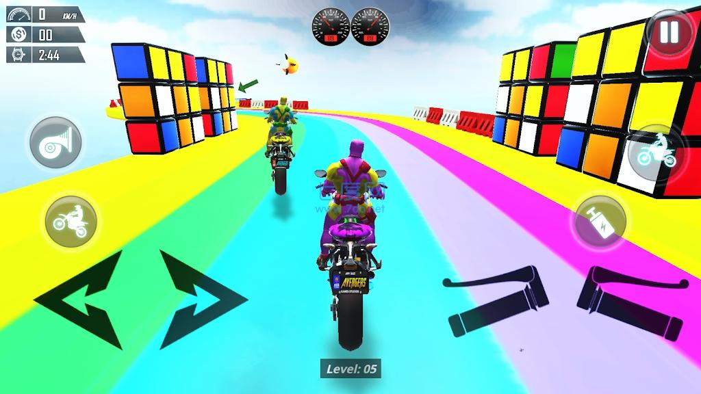彩色赛道特技赛SpiderTrickyBike安卓下载