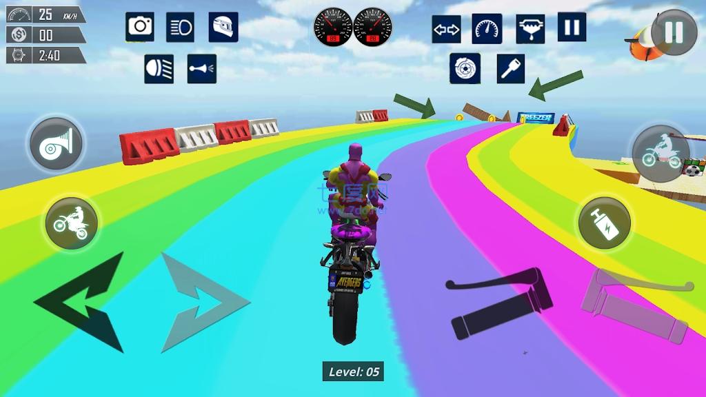 彩色赛道特技赛SpiderTrickyBike安卓下载