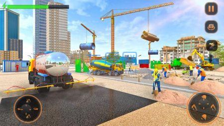 城市道路建设模拟安装