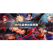 《dnf》女蓝拳技能视频一览