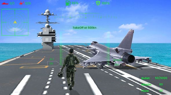 喷气式战机空袭安装