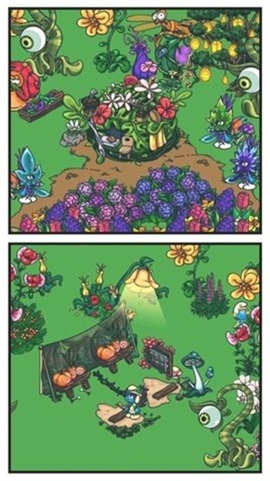 蓝精灵村庄手游