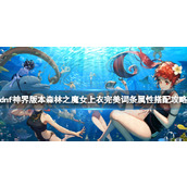 《dnf》森林之魔女上衣完美词条属性搭配攻略
