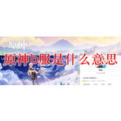 原神B服是什么意思？