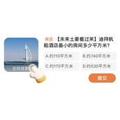 迪拜帆船酒店最小房间面积是多少平方米？