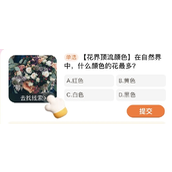 在自然界中，什么颜色的花最多？
