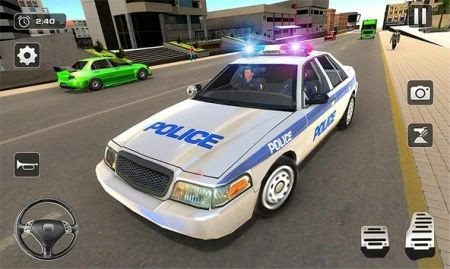 警车驾驶疯狂的城市游戏安装