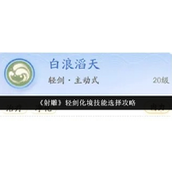 射雕轻剑化境技能全面解析与选择指南