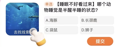 哪个动物睡觉是半醒半睡的状态
