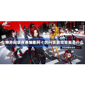 女神异闻录夜幕魅影阿七的问答游戏答案是什么