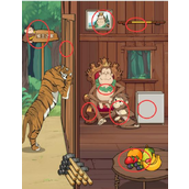 文字找茬大师猴子当家篇 - 假猴王房间恢复攻略