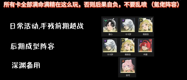 鸣潮公测阵容推荐